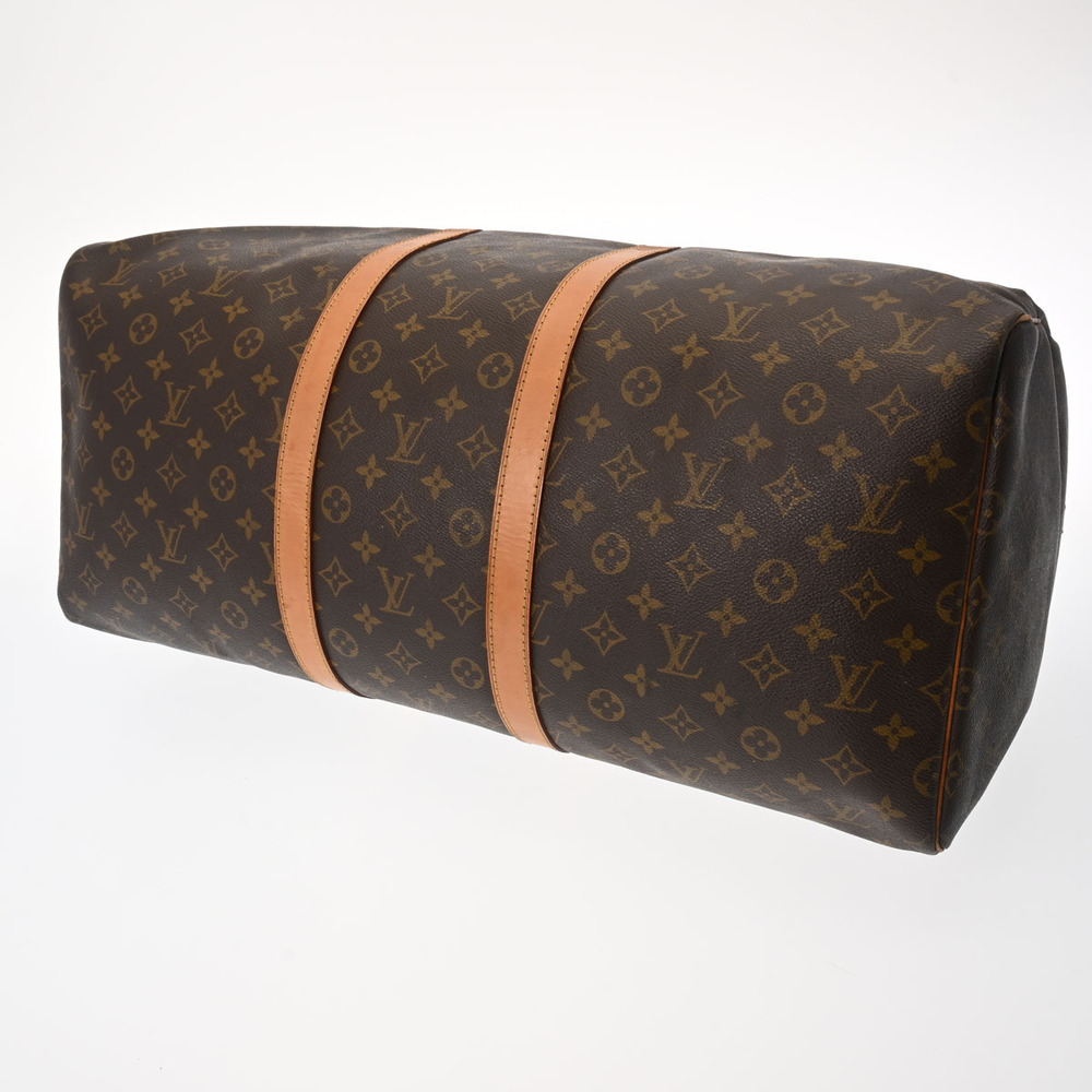 Louis Vuitton Bag Monogram Brown Canvas Keepall Boston - Picture 6 of 11